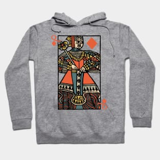 Character of Playing Card Queen of Diamonds Hoodie